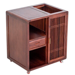 Bàn trà di động bằng gỗ thịt cửa trượt đẹp cao 69cm.