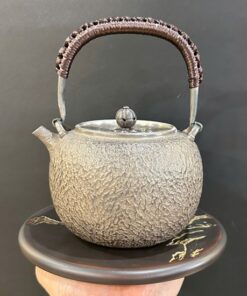 Ấm bạc đun nước nguyên chất 999 gò tay thủ công pha trà ngon 700ml 457g AN41