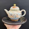 Ấm sứ cảnh đức cao cấp vẽ tay hạc thủ công đẹp pha trà ngon 280ml AS68