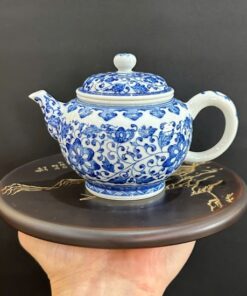 Ấm sứ cảnh đức vẽ tay cao cấp pha trà ngon thủ công đẹp 280ml AS65