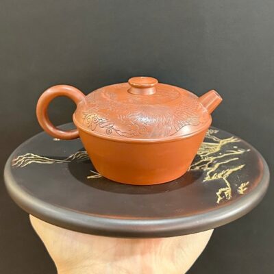 Ấm trà phượng hoàng gốm nê hưng cao cấp dáng tuyến viên đẹp 210ml AKC293