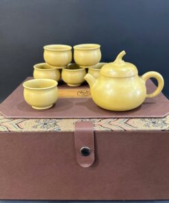 Bộ ấm trà cao cấp gốm nê hưng pha trà ngon dáng cà đoạn đẹp AT64