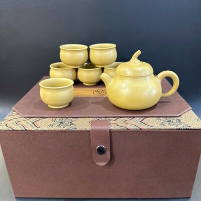 Bộ ấm trà cao cấp gốm nê hưng pha trà ngon dáng cà đoạn đẹp AT64