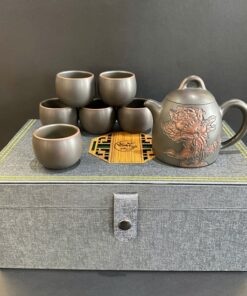 Bộ ấm trà tần quyền hoa mẫu đơn đẹp gốm nê hưng cao cấp pha trà ngon