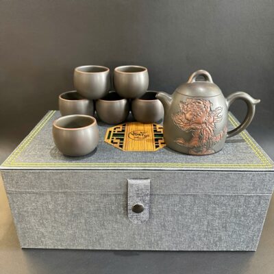 Bộ ấm trà tần quyền hoa mẫu đơn đẹp gốm nê hưng cao cấp pha trà ngon