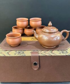 Bộ ấm trà tử sa cao cấp gốm nê hưng dáng tiêu anh pha trà ngon đẹp AT41