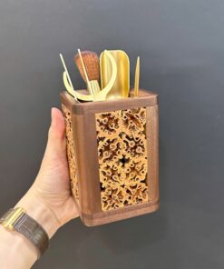 Bộ dụng cụ pha trà gỗ óc chó đẹp công năng tốt KH32