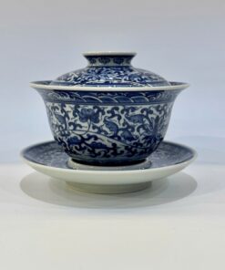 Chén khải cảnh đức sứ thanh hoa vẽ tay cao cấp làm tiềm pha trà đẹp 180ml AS50