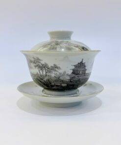 Chén khải cảnh đức vẽ tay cao cấp làm tiềm pha trà đẹp 180ml AS75