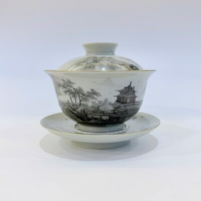 Chén khải cảnh đức vẽ tay cao cấp làm tiềm pha trà đẹp 180ml AS75