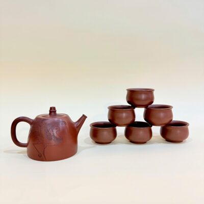 Bộ ấm chén cao cấp gốm nê hưng dáng đức trung pha trà ngon BAT292