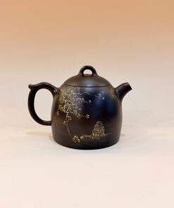 Ấm nê hưng nguyên khoáng dáng tần quyền khắc hồ gươm 220ml AKC180