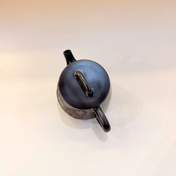 Ấm nê hưng cao cấp hỏa biến dáng thạch biều sơn thủy đẹp 220ml AKC321 - Ảnh 4