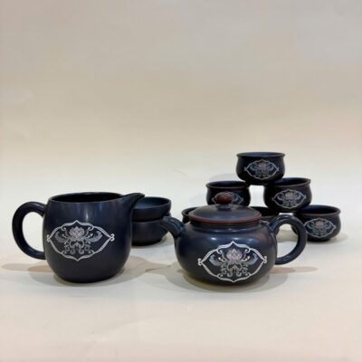 Bộ ấm trà cao cấp gốm nê hưng phỏng cổ như ý pha trà ngon AT26
