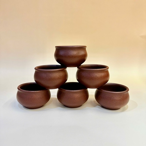 Chén uống trà tử sa đất cũ nguyên khoáng đáy tào thanh uống trà ngon 50ml CTS57 - Ảnh 2