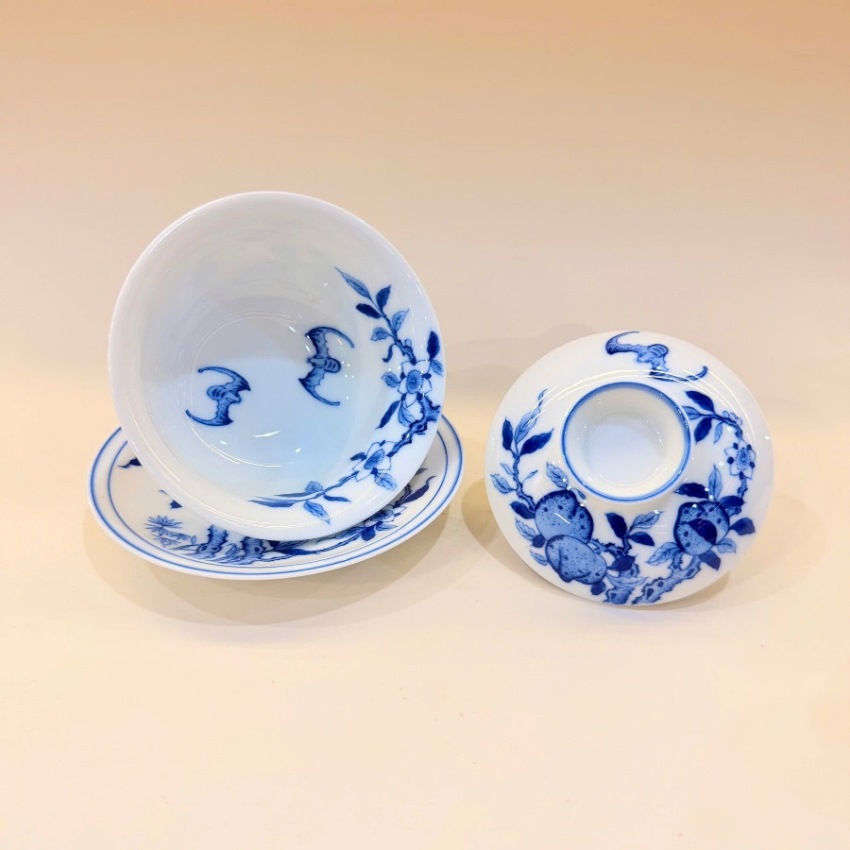 Chén khải sứ cảnh đức vẽ tay đào làm tiềm pha trà đẹp 170ml AS14 - Ảnh 4