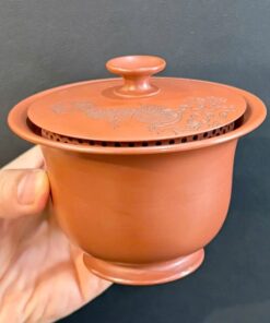 Chén khải gốm nê hưng nguyên khoáng làm tiềm pha trà đẹp 160ml AS21