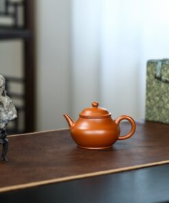 Ấm Tử Sa Cũ Nguyên Khoáng Đại Hồng Bào Dung Thiên Đối Ẩm 160ml ATS501