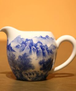 Chén Tống Sứ Cảnh Đức Cao Cấp Vẽ Tay Hoạ Sơn Thuỷ 200ml CT16