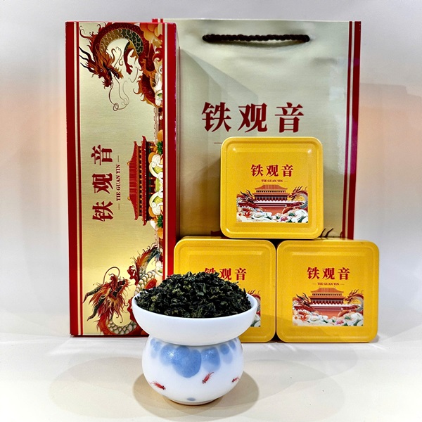 Trà thiết Quan Âm Phúc Kiến cực phẩm Hoàng Long set 250g QA10