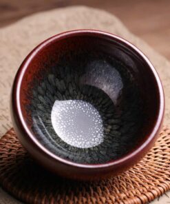 Chén Kiến Trản Đốm Lông Vũ Chim Đa Đa Tôn Phúc Côn 9.5x 6.5CM 150ml CTM79