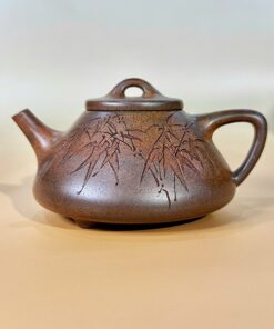 Ấm Tử Sa Cũ NGuyên Khoáng Hoả Biến Thạch Biều Trúc 180ml ATS163