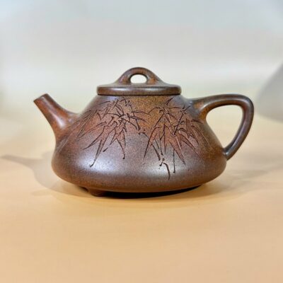 Ấm Tử Sa Cũ NGuyên Khoáng Hoả Biến Thạch Biều Trúc 180ml ATS163