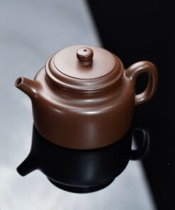 Ấm Tử Sa Cũ Đáy Tào Thanh Đức Trung Trơn Vương Hải Đông 225ml ATS79