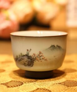 Chén Trà Sứ Cảnh Đức Nghệ Thuật Sơn Thuỷ Hữu Tình CS79
