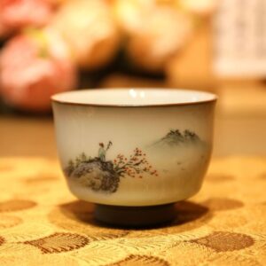 Chén Trà Sứ Cảnh Đức Nghệ Thuật Sơn Thuỷ Hữu Tình CS79