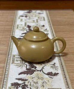 Ấm Tử Sa Nê Hưng Vàng Trơn Dáng Thuỷ Bình 180ml AKC111