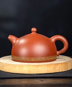 Ấm Tử Sa Đất Cũ Chu Nê Dáng Bán Nguyệt Trơn 300ml ATS113