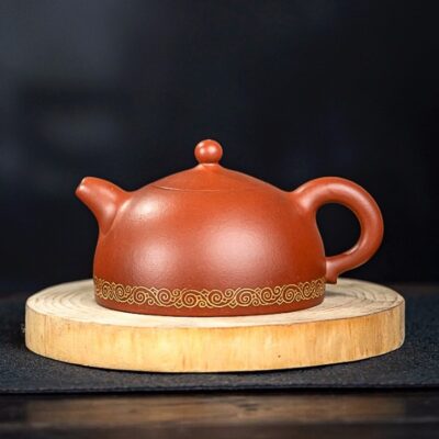 Ấm Tử Sa Đất Cũ Chu Nê Dáng Bán Nguyệt Trơn 300ml ATS113