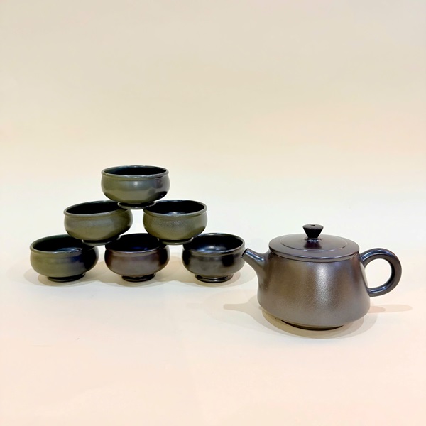 Bộ ấm chén tử sa nê hưng hỏa biến dáng đức trung đẹp 200ml BAT196-DTN