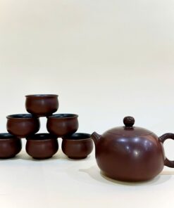 Bộ ấm chén tử sa nê hưng hỏa biến tây thi thủ công cỡ to 350ml đẹp BAT301