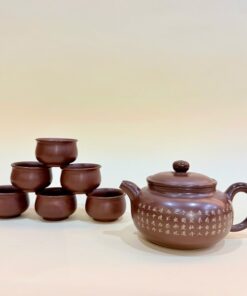 Bộ ấm chén nê hưng bát nhã kinh thủ công cao cấp 330ml BAT33