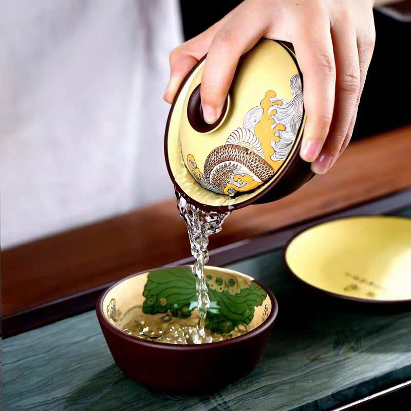 Tiềm Trà Tử Sa Đất Cũ Đáy Tào Thanh 12 Con Giáp 200ml AS120 - Ảnh 11