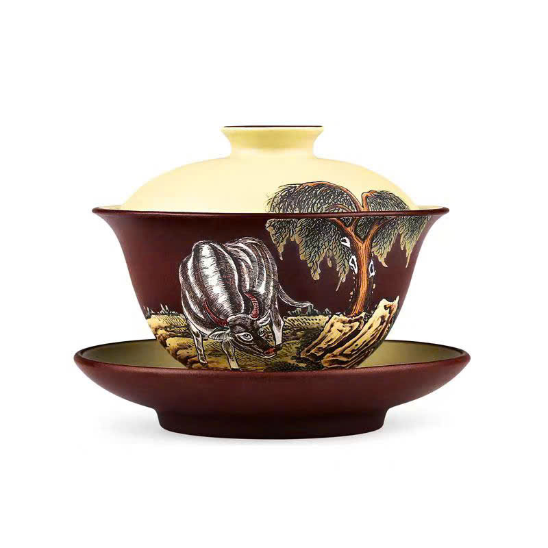 Tiềm Trà Tử Sa Đất Cũ Đáy Tào Thanh 12 Con Giáp 200ml AS120 - Ảnh 3