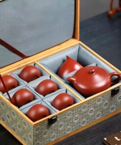 Bộ ấm tử sa Liên Tử Đại Hồng Bào 280ml AT37