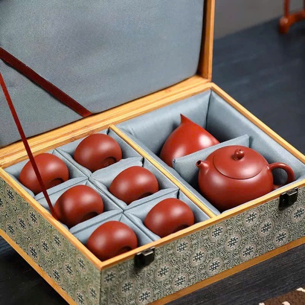 Bộ ấm tử sa Tây Thi Đại Hồng Bào 250ml AT39