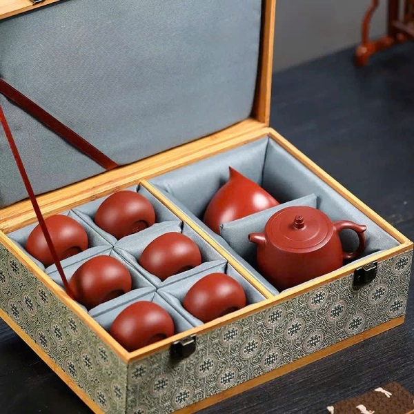 Bộ ấm tử sa Đức Trung Đại Hồng Bào 230ml AT41