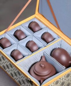 Bộ ấm tử sa Biển Phúc Tử Nê 300ml AT42