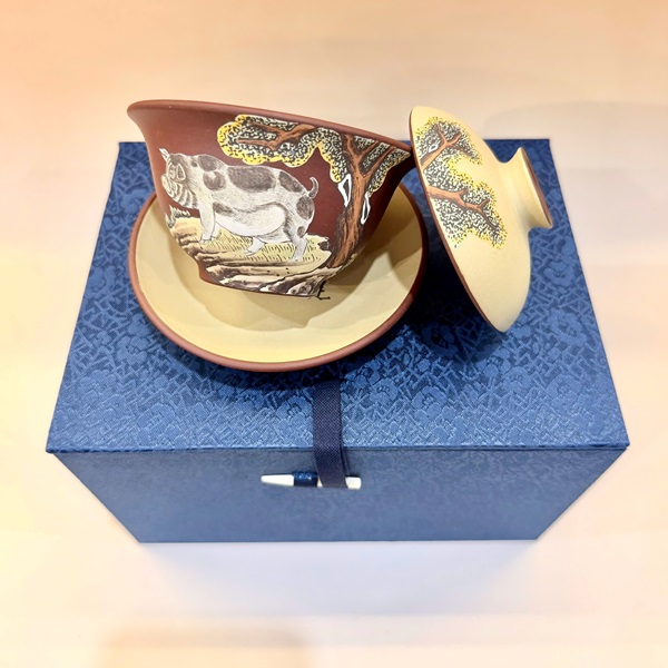 Tiềm Trà Tử Sa Đất Cũ Đáy Tào Thanh 12 Con Giáp - Hợi 200ml AS120-12 - Ảnh 4