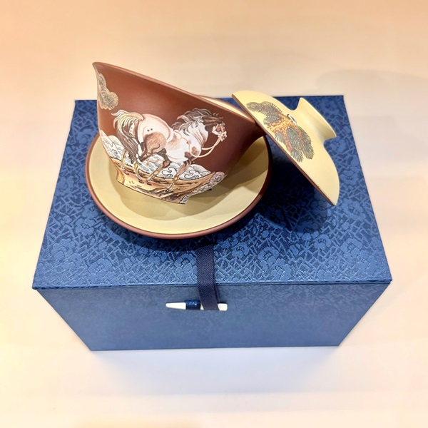 Tiềm Trà Tử Sa Đất Cũ Đáy Tào Thanh 12 Con Giáp - Ngọ 200ml AS120-7 - Ảnh 4