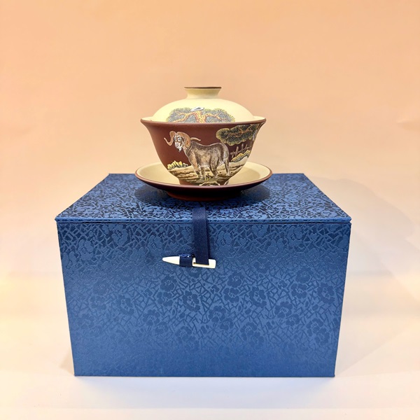 Tiềm Trà Tử Sa Đất Cũ Đáy Tào Thanh 12 Con Giáp - Mùi 200ml AS120-8 - Ảnh 3