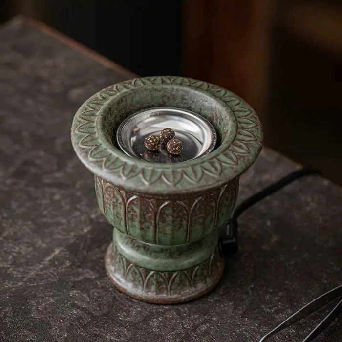 Lư Điện Xông Trầm Khắc Phỏng Cổ Cao 2 Màu LS03 - Ảnh 3