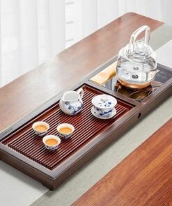 Khay pha trà đa năng gỗ óc chó V16