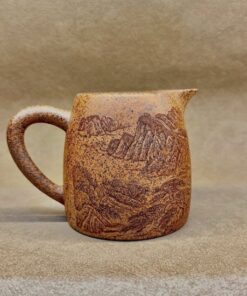 Chén Tống Tử Sa Thiên Thanh Khắc Vạn Lý Trường Thành 330ml CT56