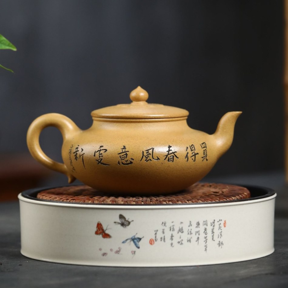 Ấm Tử Sa Đất Cũ Hư Biến Sơn Thuỷ Lão Đoàn Nê 280ml ATS618 - Ảnh 2