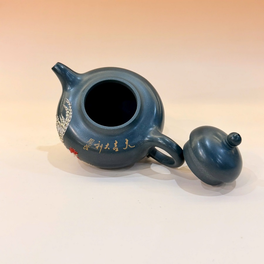 Ấm Tử Sa Lục Nê Đất Cũ Dáng Chuyết Chỉ Đại Cát Đại Lợi 200ml ATS612 - Ảnh 4